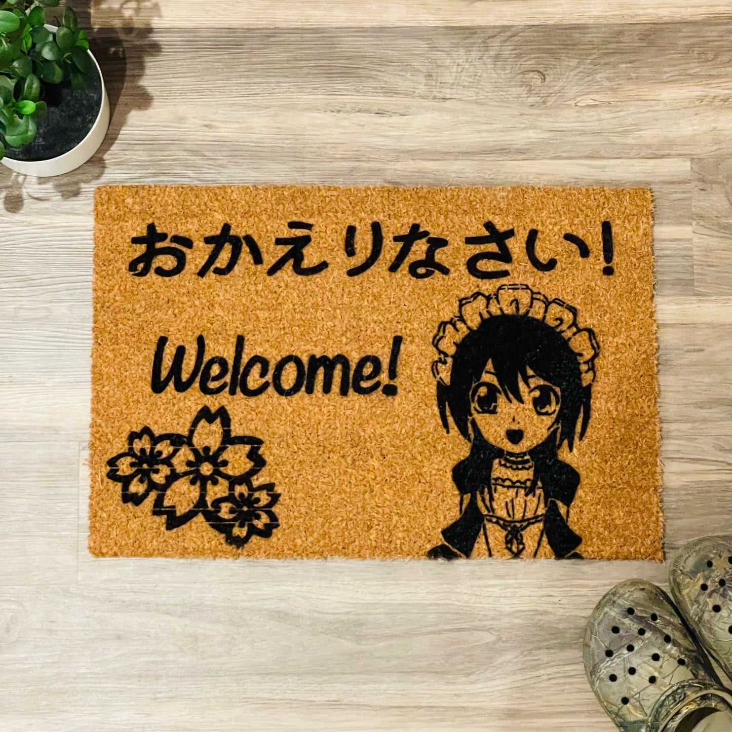 Anime Maid Welcome Mat